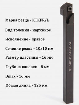Державка отрезная KTKFR1010K16