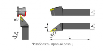 Резец типа SVJCR