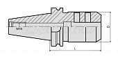 Патрон для концевых фрез с хвостовиком Weldon BT40-SLN12-075