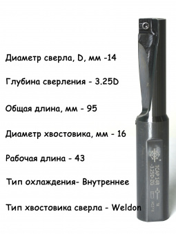 Сверло расточное TCAP 14R-3.25D-ZG