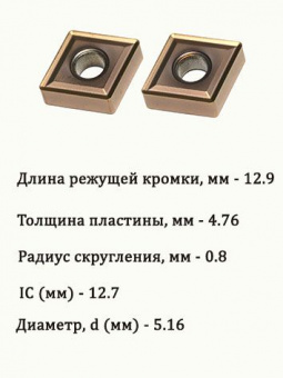Твердосплавные сменные пластины CNMG120408-MS ZP160